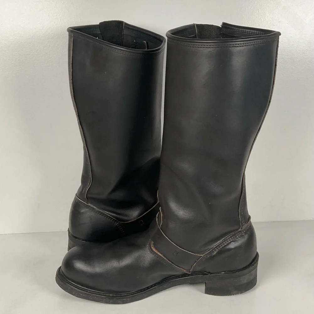 Vintage Carolina Tall Engineer Boots | Saftey Toe | USA Made | Wide | Men’s 12 W